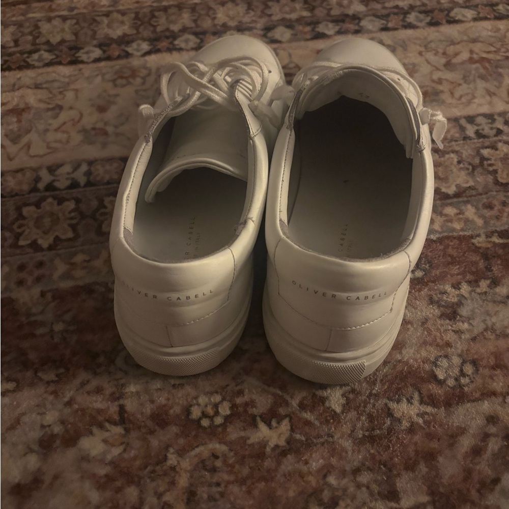 Men's Oliver Cabell size 43 low 1 white sneakers - Picture 4 of 5